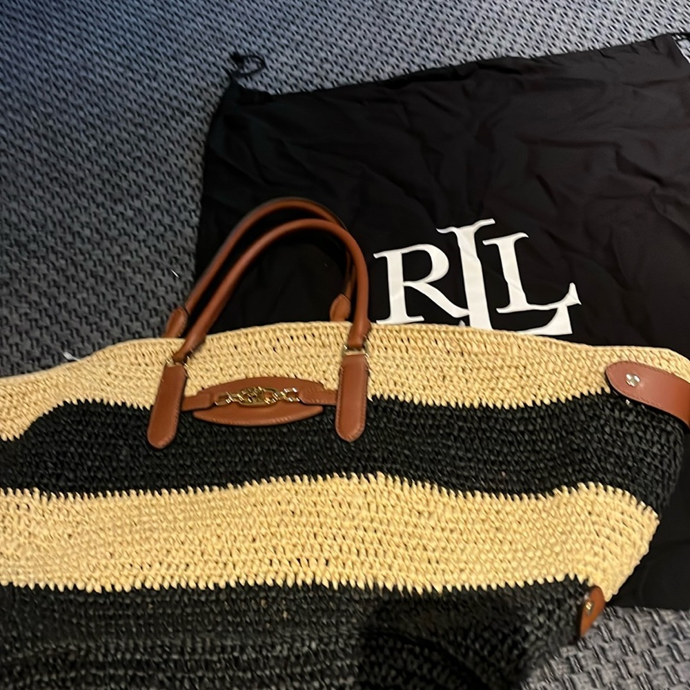 Lauren Ralph Lauren Straw Tote Bag 👜